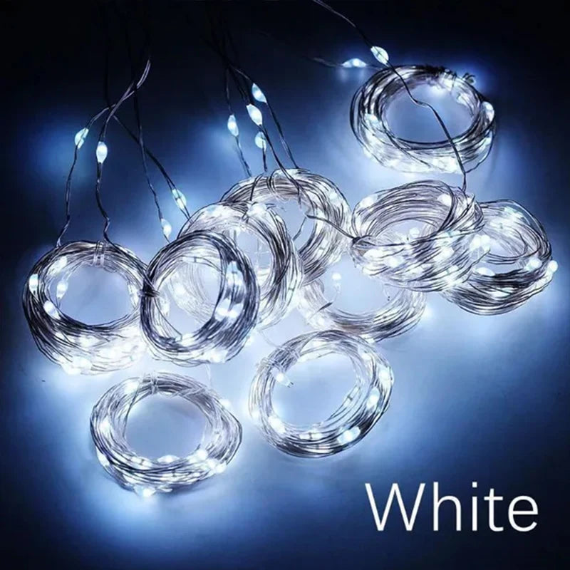 3M LED Lights String Fairy Decoration USB Holiday Curtain Garland Lamp 8 Mode for Home Garden Christmas Party New Year Wedding